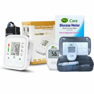 Blood Pressure Machine+PCL Care Glucose Monitor